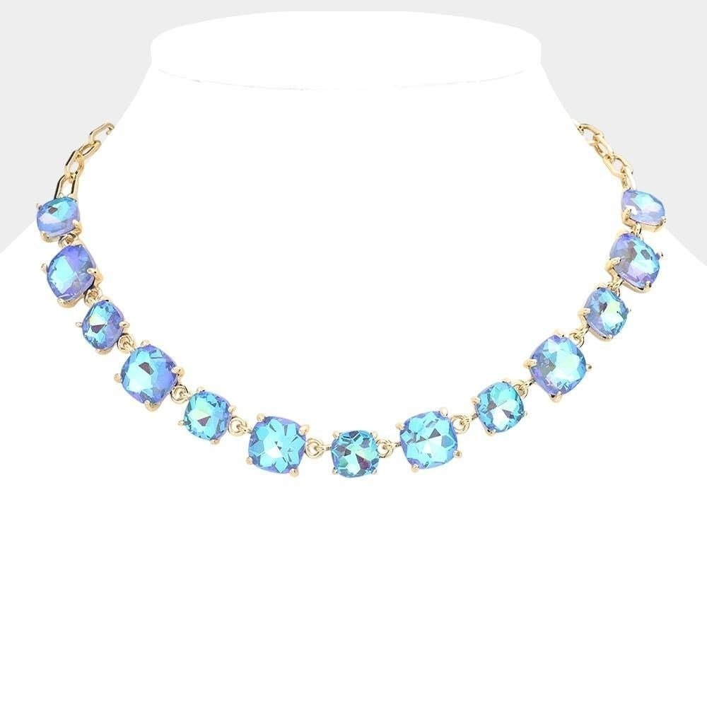 Gem Candy Necklace: AB,Mint